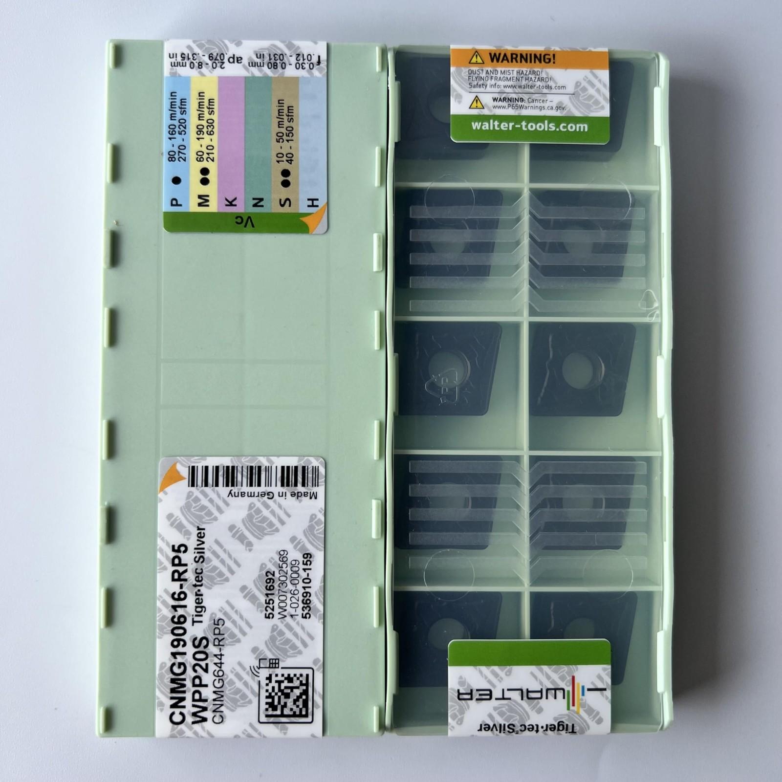 

WALTER / CNMG190616-RP5 WPP20S / Carbide CNC Blade 10 Pcs