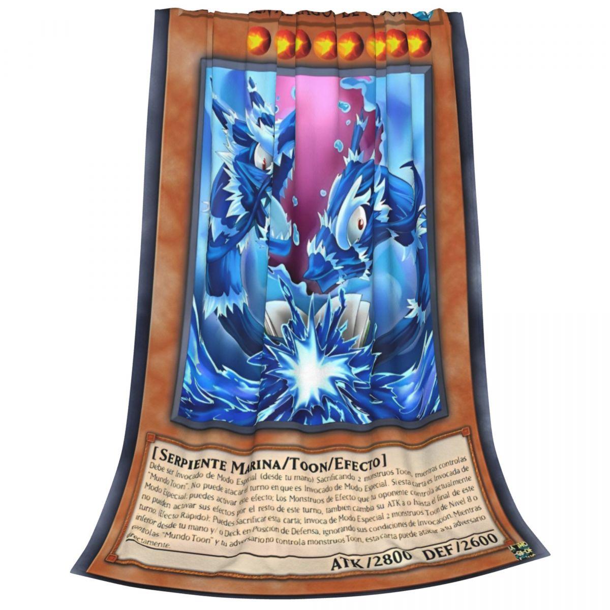 

Yu Gi Oh Card Blanket Cover Plush Throw Blankets Summer Air Conditioning Portable Ultra-Soft Warm Bedsprea 30x40in
