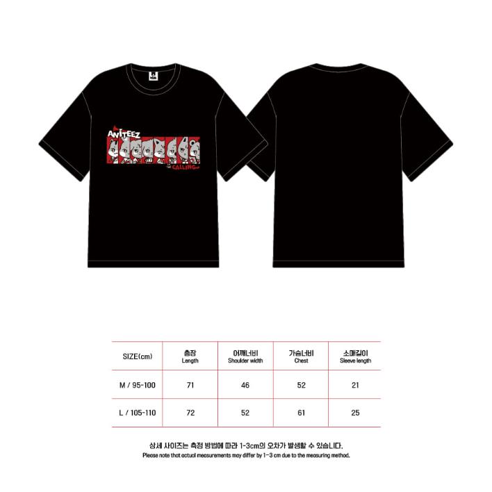 

Предзаказ футболок ATEEZ ANITEEZ IN THE CALLING Black ver. M size