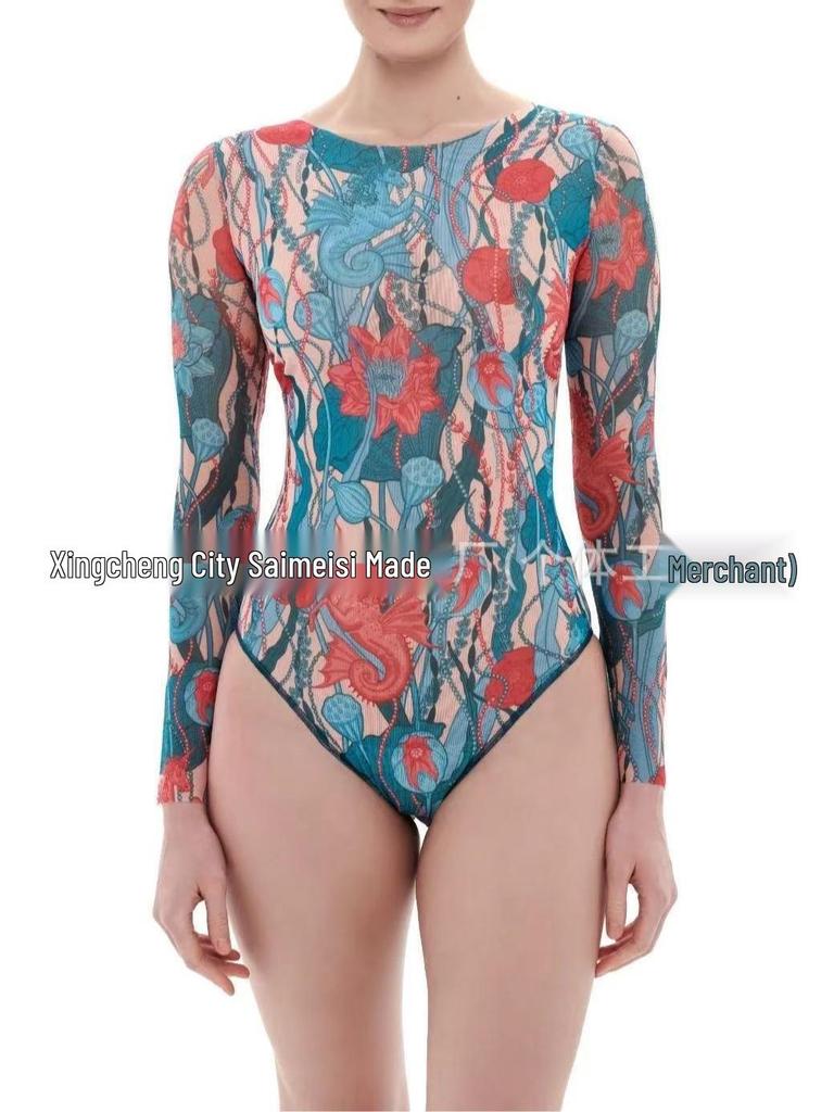 Women's Mesh Swimsuit with Sun Protection