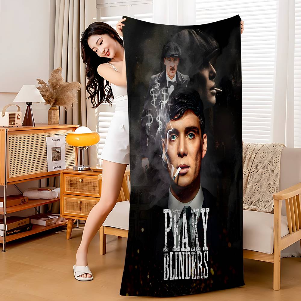 P-Peaky B-Blinders TV Bath Towel Microfiber Soft Water Absorbing Breathable For Girl Kids Decorative Cartoon Beach Towel