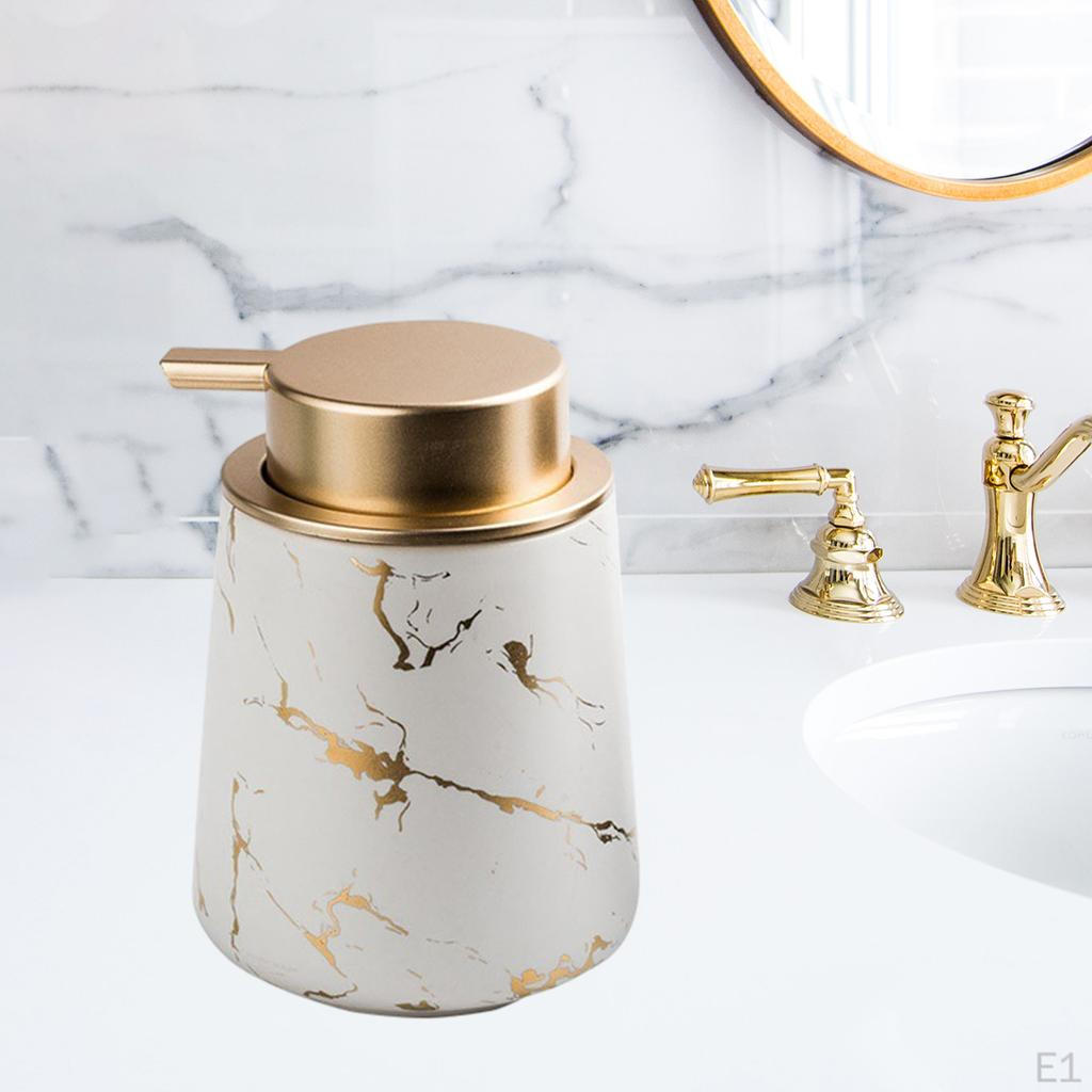 400ml Keramik Handseifenspender 13.67oz Tisch-Lotionpumpe Nachfüllbar Wiederverwendbar