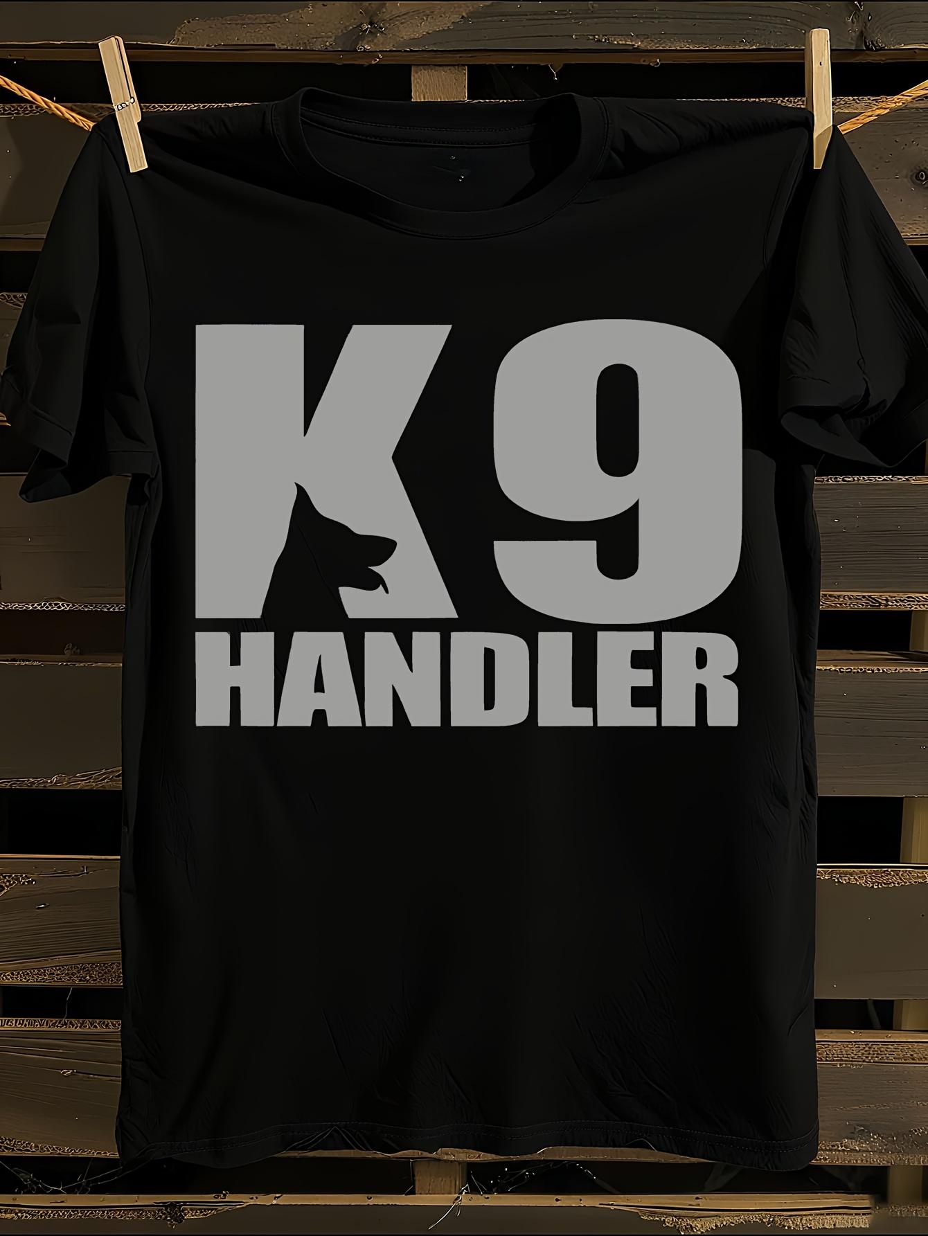 K9 Handler Graphic T-shirt L