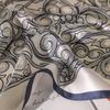 100% Pure Silk Square Scarf Women Lightweight Fashionable Office Accessory Printed Elegant Wrap