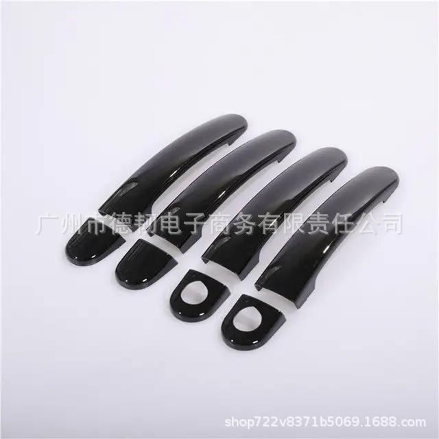 Compatible with 2004-2009 Golf 5: Glossy Black Door Handle Sticker and Outer Decoration