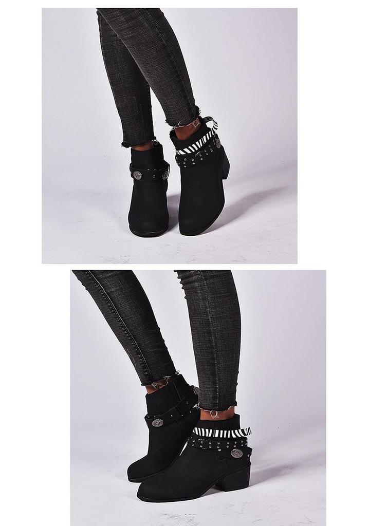 2021 Frühling & Herbst Damen Übergröße Schnallenmode Schuhe