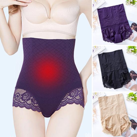 

Послеродовые бесшовные трусы с высокой талией, однотонные трусики с кружевной отделкой, женские корректирующие трусики с сотовой нижней частью, с подтяжкой бедер