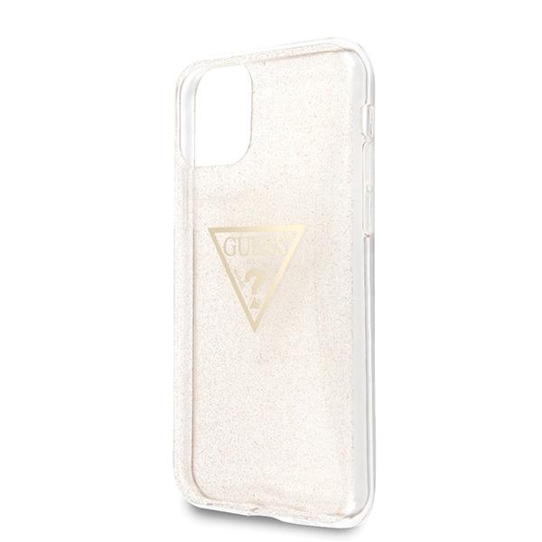 Guess Guhcn58Sgtlgo Iphone 11 Gold Hard Case Glitter Triangle