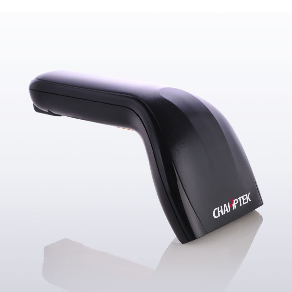 

champtek SD120 Touch-Type CCD Barcode Reader (USB Type-A Connection) with LCD Screen Reader and GS1 Code Support! Black