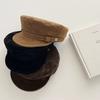 Korean New Retro British Style Newsboy Hat Women's Suede Octagonal Hat Showing Face Small Fashionable Painter Hat