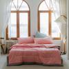 Japanese Polyester Cotton Quilted Summer Quilt Skin-friendly Washable Light Luxury Style Solid Color Lightweight Comforter