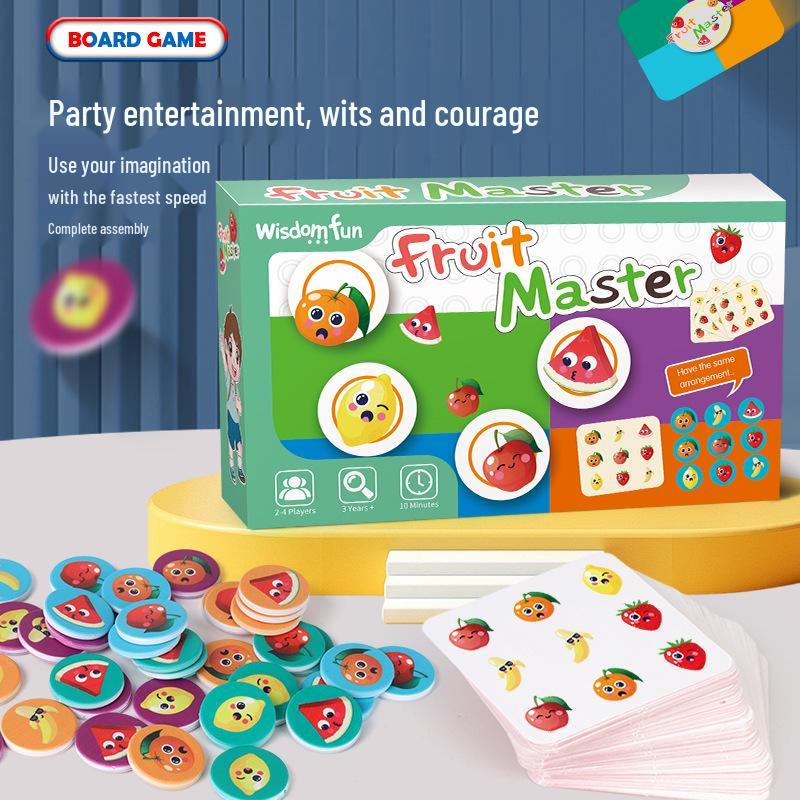 Fruit Master Interactive Board Game: Enhancing Concentration & Observation for Kids 3+ Fruit Master