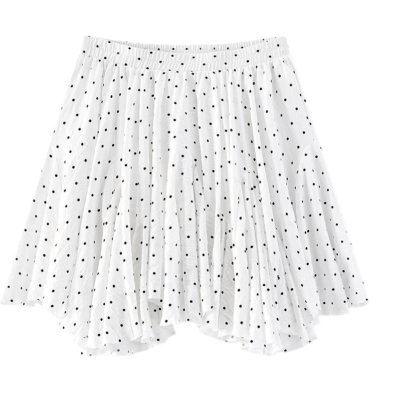 Semir Women's Polka Dot Patchwork Short Skirt