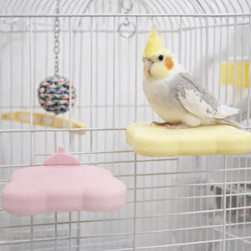 Detachable Pumice Parrot Stand Bite Resistant Tooth Grinding Bird Resting Platform Wear Resistant Bird Cage Training