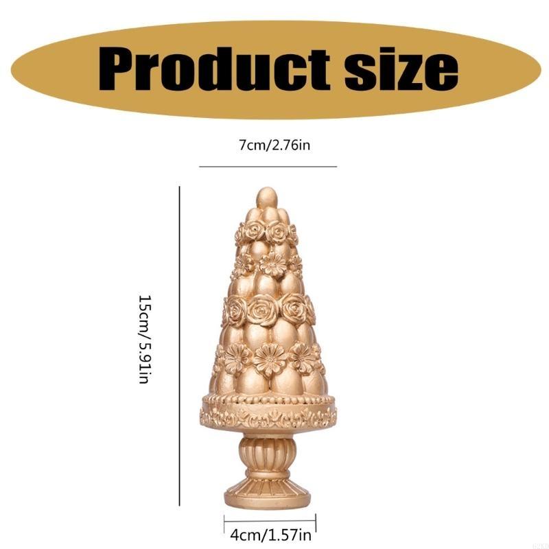 62KD Resins Easters Eggs Table Tree Figurine Statue for Living Room or Office Decors
