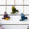 Creative Resin Bird Wall Hanging for Garden and Balcony Decor