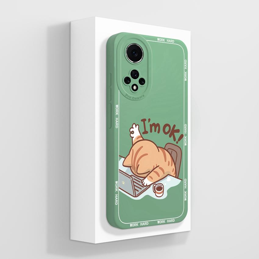 For Huawei Nova 9 10 11 Pro Y60 Y72 Phone Casing Pretty Watercolor Flowers Patterns Liquid Silicone Anti Drop Premium Protection Cover For Huawei Case