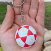 New Qatar World Cup Mascot Keychain La'eeb Pendant Football Souvenir Figurine Ornament Keyring