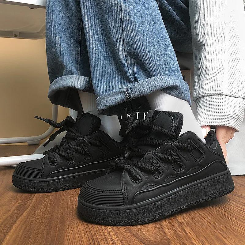 Luxury 2024 New Classic Thick Sole Elevated Outdoor Running Shoes for Men and Women, Spring and Autumn Couple Casual Board Shoes