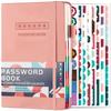 Cross-border Hot Selling A5 Faux Leather Password Book Wireless Binding for Website Address Account Password Management Notebook