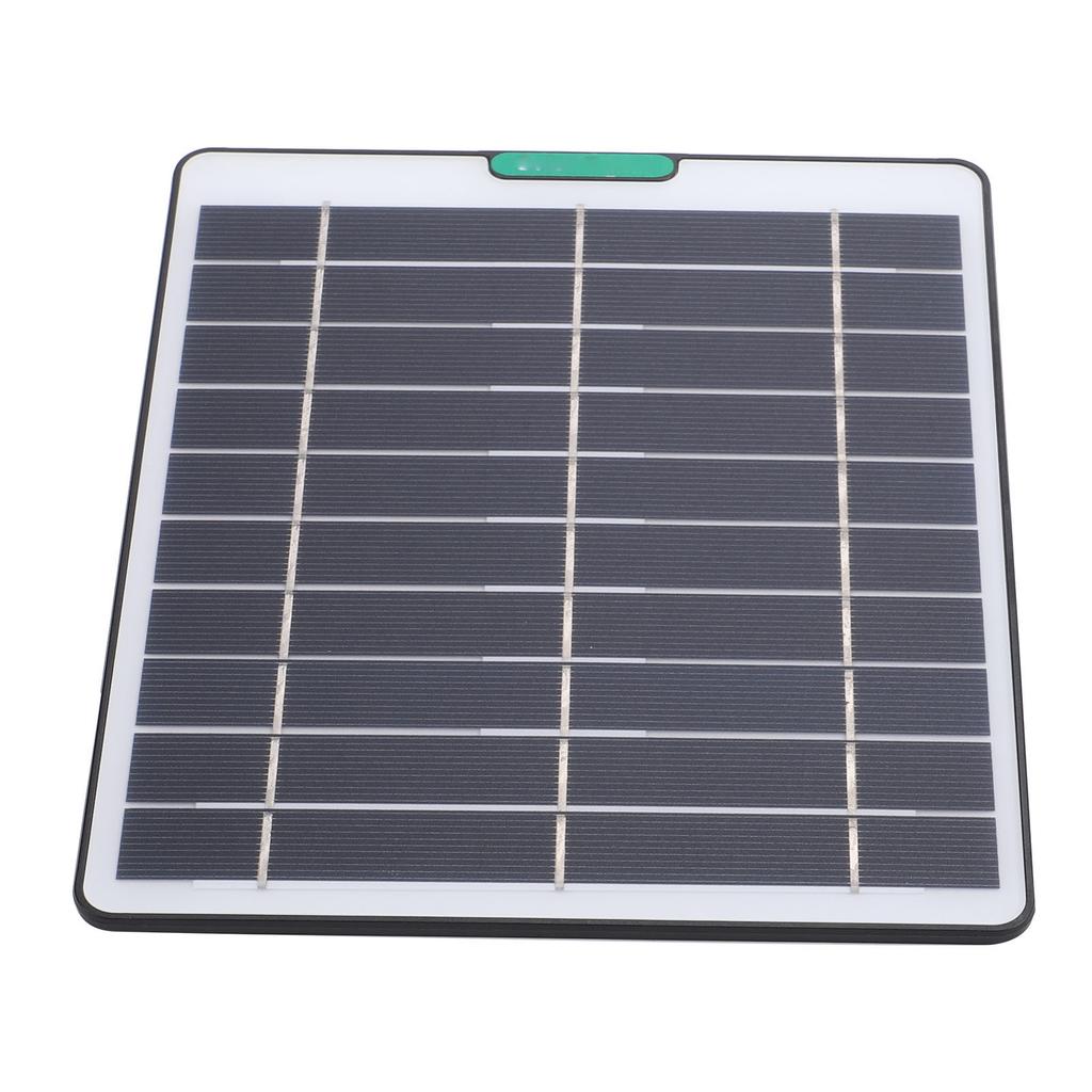 5W Solar Panel Charger Solar Charger with Type C Port for Security Camera Doorbell Outdoor Indoor Use Black