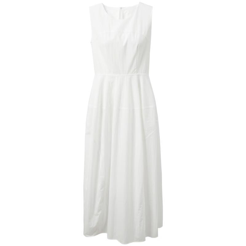 Sancai 2026 Summer Airy Balloon Waist-Cinching Long Dress L