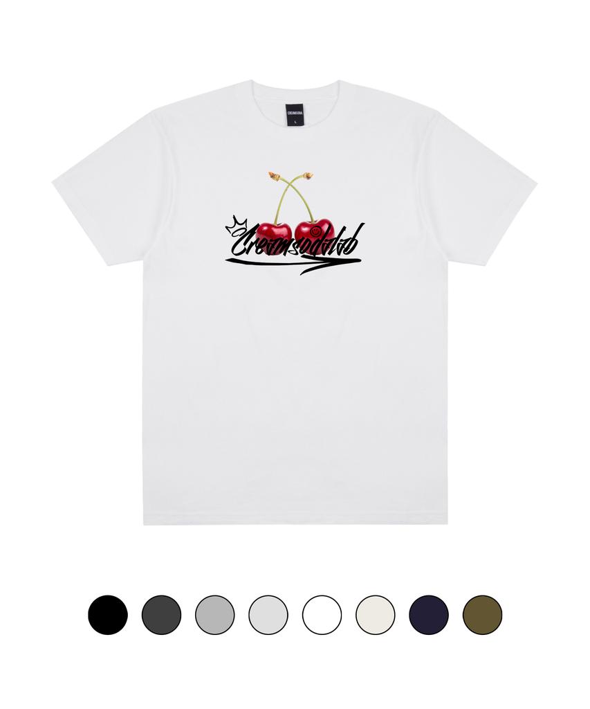CREAM SODA LAB Cherry Logo Short Sleeve T-Shirt (Type B)