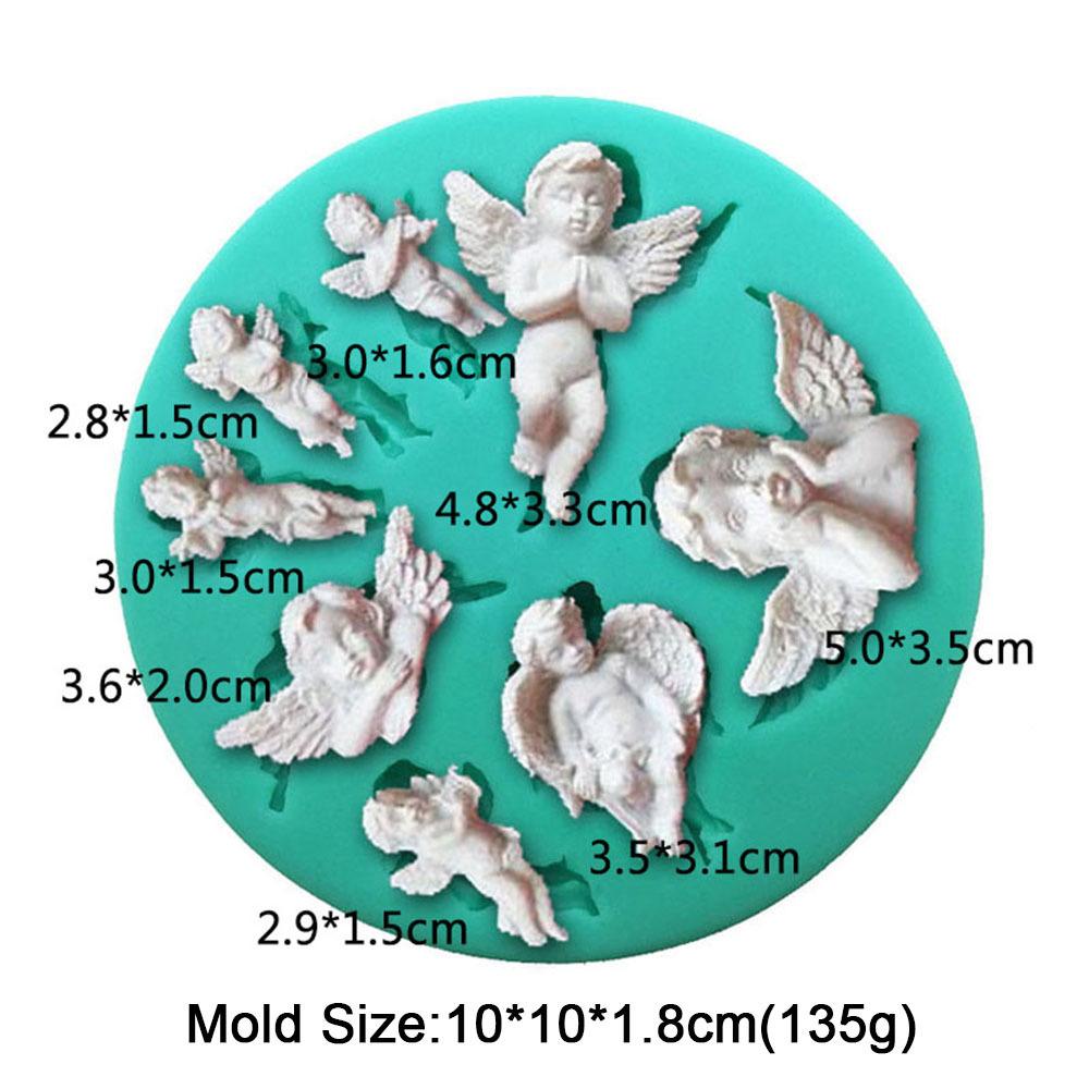 

Ангел Купидон Модель помадка силиконовая форма шоколад сахар кекс выпечка торт украшения инструменты DIY смола гипс ручная работа форма