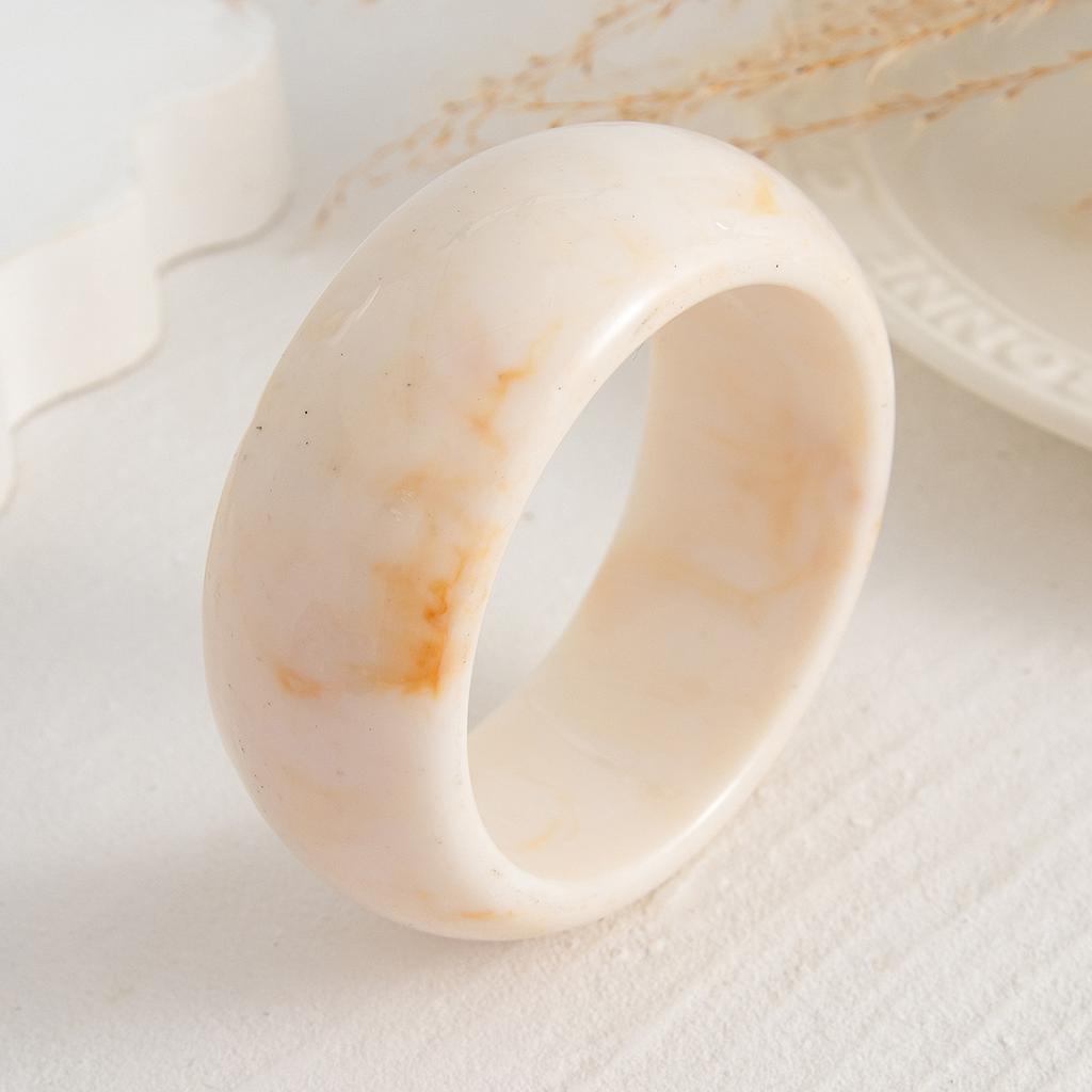 Bracciali a Manica Rotondi Vintage in Resina, Braccialetti Rigidi per Donna, Bracciale Geometrico Largo in Acrilico per Ragazze, Gioielli Estivi, Regalo