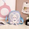 Snow Queen The Elsa Lace Bow Pearl Backpack With Character Print For Daily