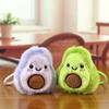 Plüsch-Avocado-Schlüsselanhänger Leichter Niedlicher Avocado-Schlüsselanhänger Avocado-Plüsch Flauschiger Flauschiger Obst-Anhänger Für Autoschlüssel Geschenk Für Frauen