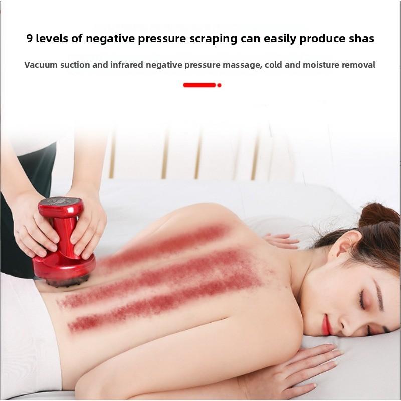 Smart Electric Gua Sha MassagingTool with Heating & Vacuum Therapy - 5-in-1 Cupping Device for Meridian Stimulation & Pain Relieving