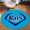 Tampa Bay Rays (14) Tappeto Rotondo per Ufficio Tappeto Decorativo per Pavimento per Ufficio Camera da Letto Soggiorno e Spazio Domestico