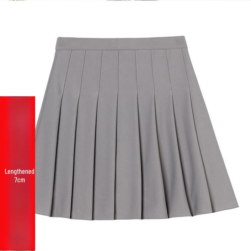 JK Hoge Taille Geplooide Zwarte Rok: Sexy & Anti-Rimpel Zomerstijl voor Vrouwen