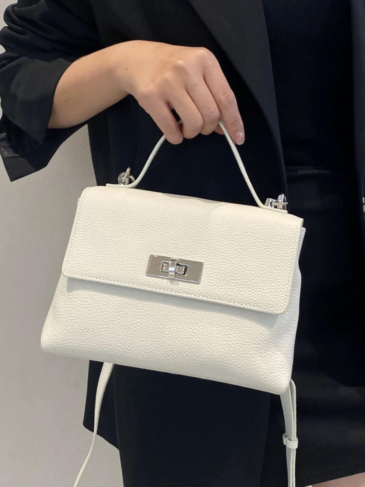 

Женская сумка из коровьей кожи, новая весенняя модная сумка-мессенджер, простая сумка для поездок на работу, трендовая кожаная сумка через плечо, популярная сумка one