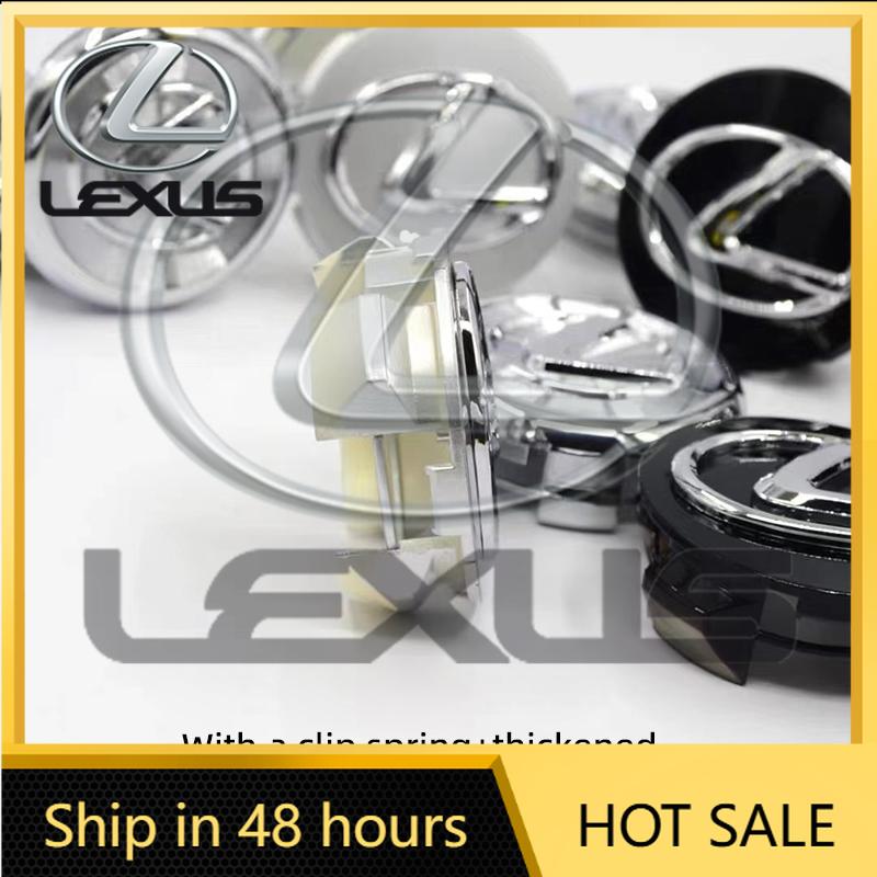 2026 Hot Interior Stickers 4Pcs Car Emblem 62MM Wheel Center Cover Hub Accessories For Lexus GS IS LS500h ES260 ES300h RX350h NX