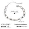 Jiedin European and American stainless steel plain ring bracelet bracelet jewelry women do not fade titanium steel jewelry