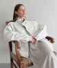 Lenav Esy Half Leather Jacket (Ivory)