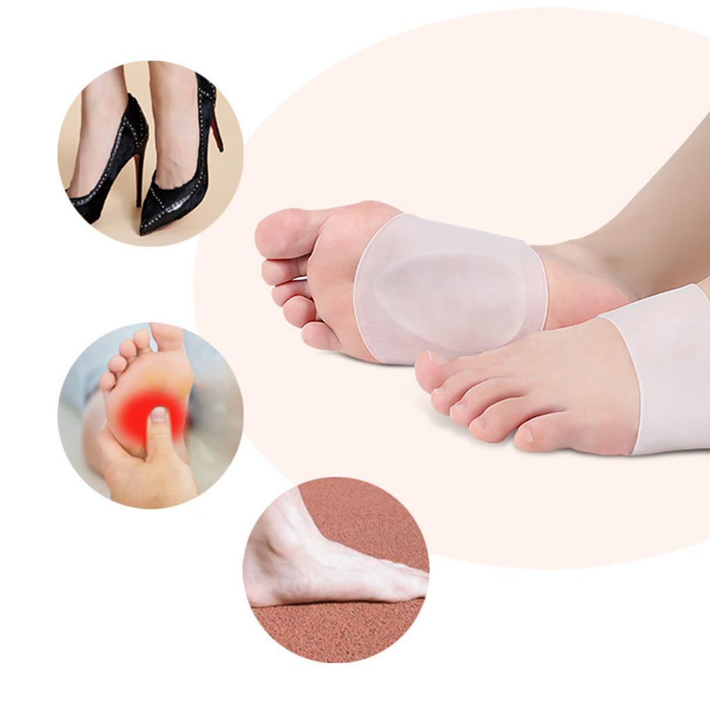 Soft Arch Support Foot Pad Plantar Fasciitis Foot Relief Shoe Cushions Soft Support Gels Sleeves for Men and Woman