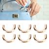 20 Sets D   Connector Buckles Zinc Alloy and Iron Multifunctional Electroplating Arch Bridge D   Buckle