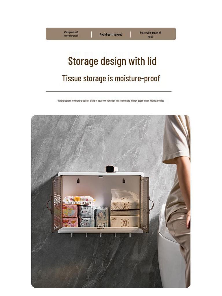 Wall-Mounted Bathroom Vanity Mirror Cabinet: Countertop & Divided Cosmetic Organizer