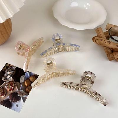 1 szt. Acetat Duża Spinka Do Włosów Kobiety Vintage Spinka Do Włosów Spinka Do Włosów Krab Moda Kobiety Dziewczyny Spinki Do Włosów Akcesoria Do Włosów Nakrycia Głowy