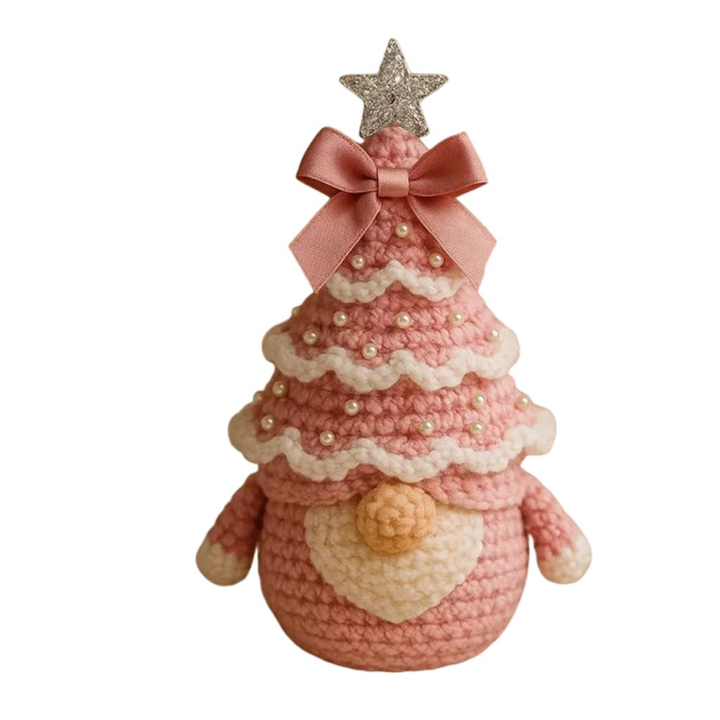 Weihnachts Häkelset Materialpaket Häkelanfänger-Set DIY Handwerk Stricken Weihnachtsbaum Wichtel Set Festival Weihnachtsdeko