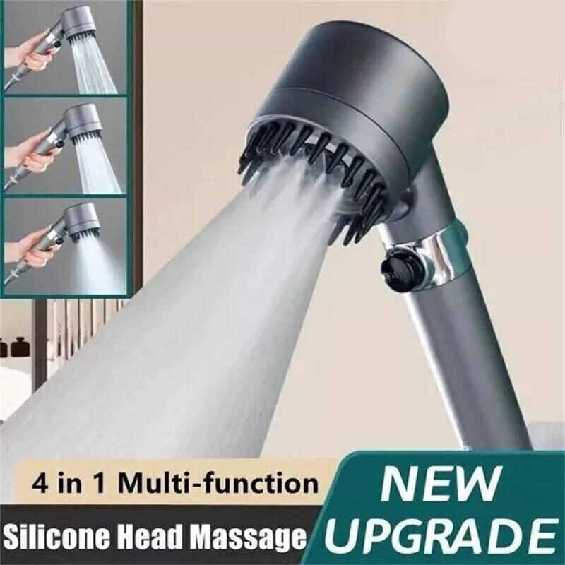 Modern Abs Handheld Shower Head Combo With Multiple Spray Functions And Mount