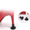 2 Peças Protetores Antiderrapantes para Salto Alto Brilhantes Transparentes Rolhas de Salto Tampas de Reparo de Salto Coberturas para Sapatos Femininos Silenciador Acessórios para Sapatos