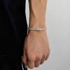 Unisex 4mm Zircon Tennis Bracelet - European & American Hip-Hop Style Jewelry