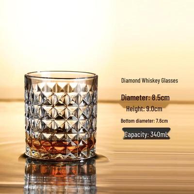 ZISIZ Crystal Glass Whiskey & Cocktail Glass