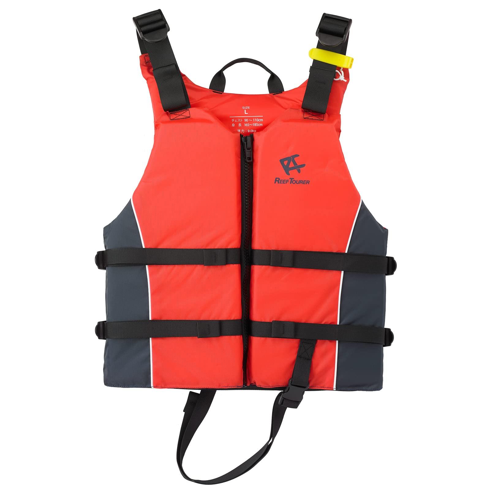 

REEF TOURER Snorkeling Snorkeling Vest with Whistle Red M Size RA0409