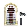 Intelligent Islamic Clock Displaying Time Date Weekday Daylight Saving Calendar World Time Function for 1150 Cities Prayer Alerts Snooze and