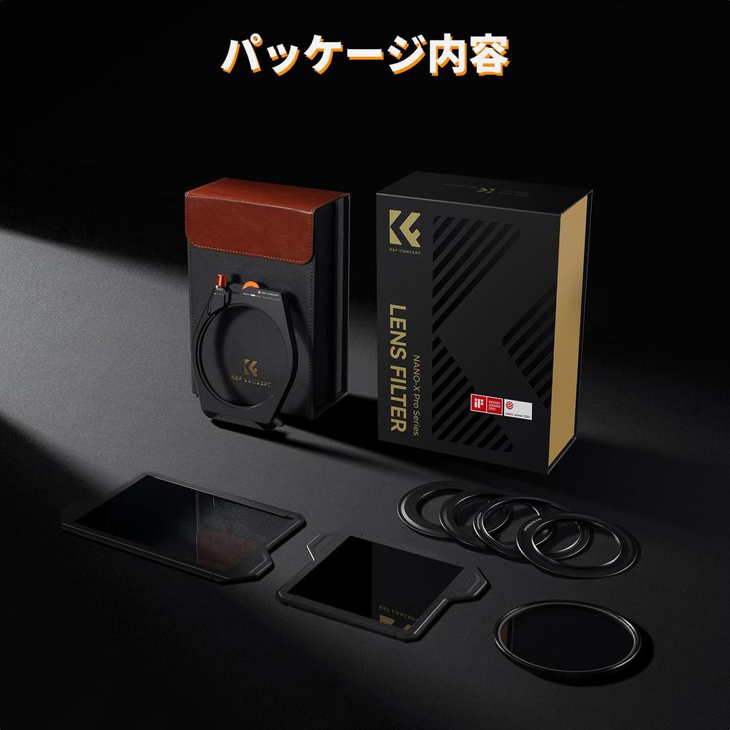 Concept Square Half ND Filter Set Soft GND8 ND1000 Neutral Density Filter CPL Filter New Filter Holder Direct GND8 [New model] K&F + + + [Manufacturer